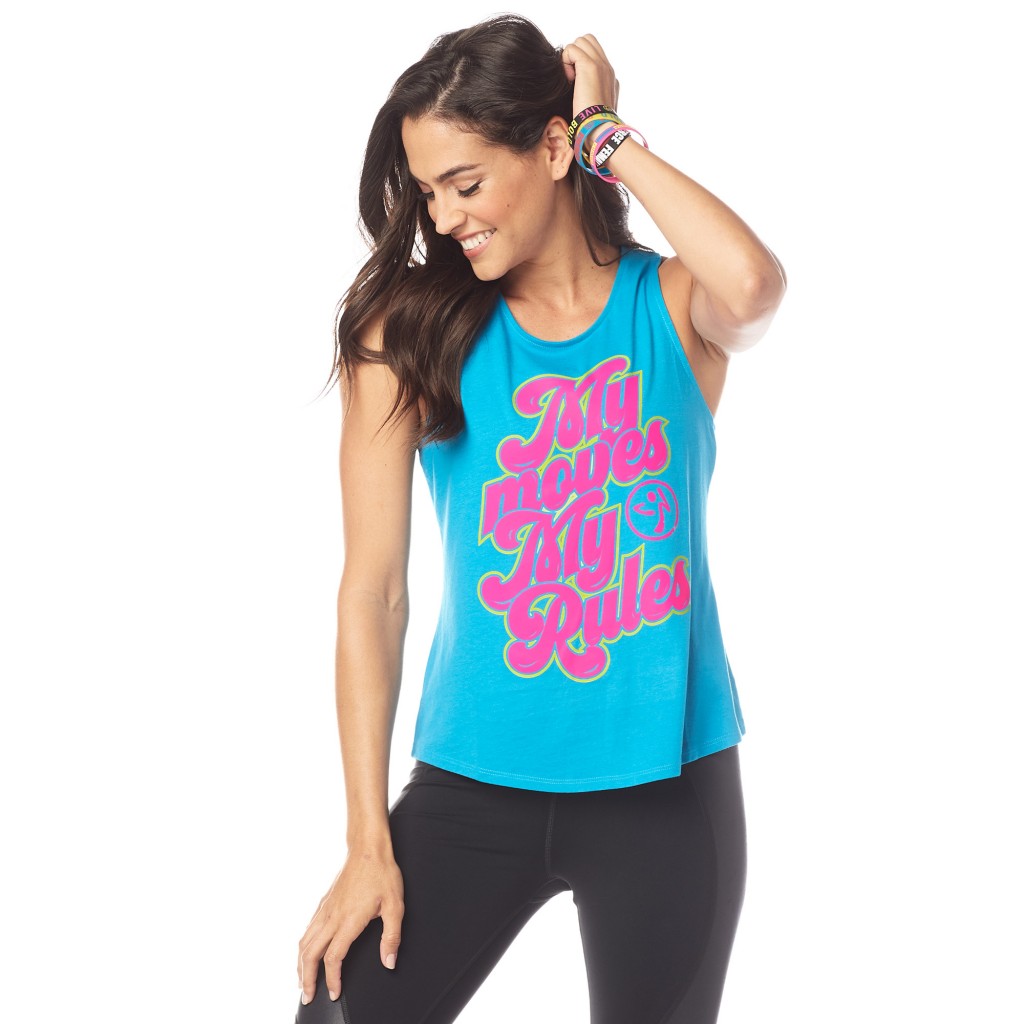 My Moves My Rules Open Back Tank - Zumba Shop SEA