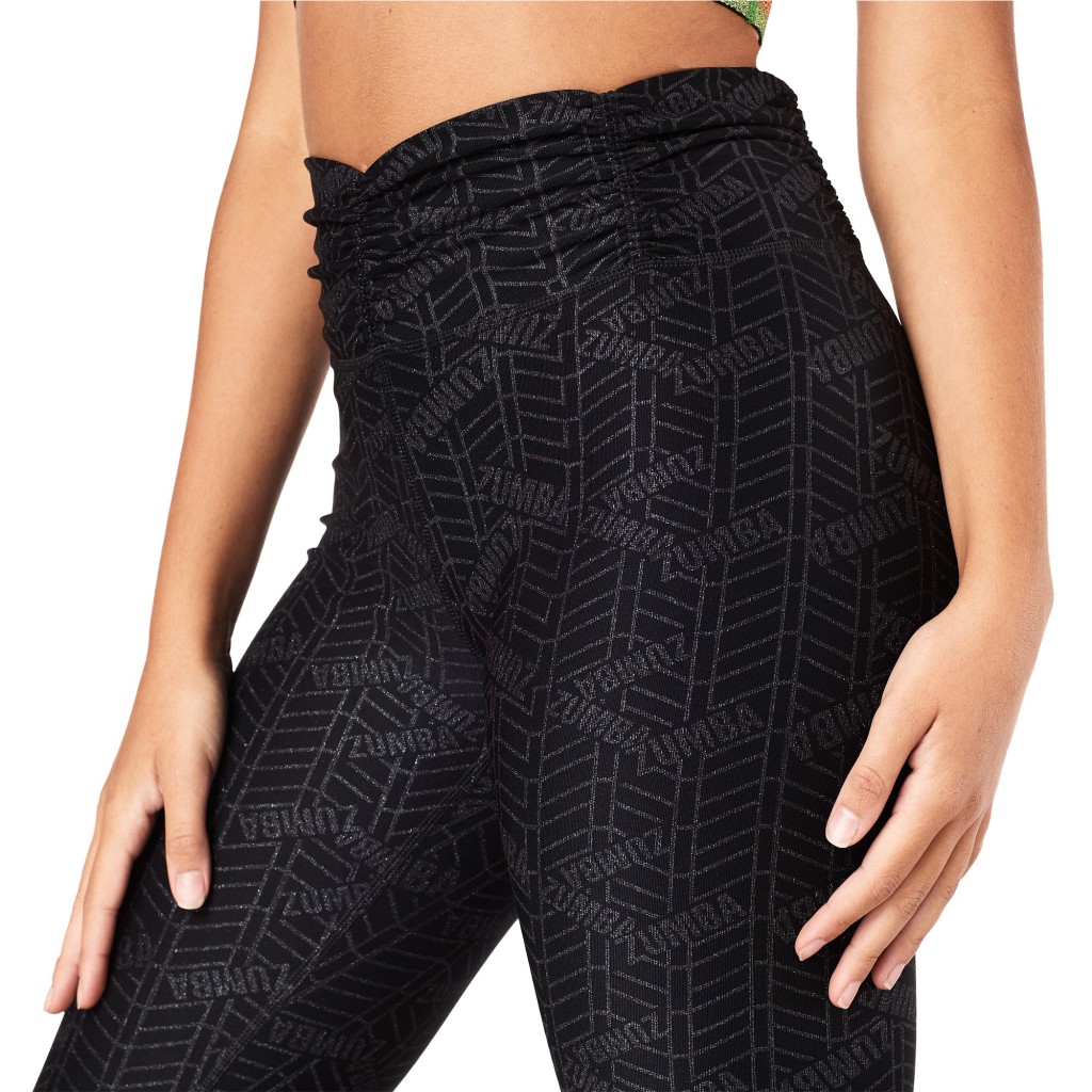 Zumba Luck High Waisted Ruched Leggings