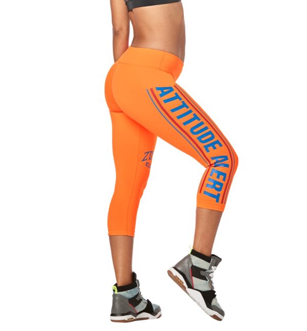 Zumba Attitude Alert Instructor Capri Leggings
