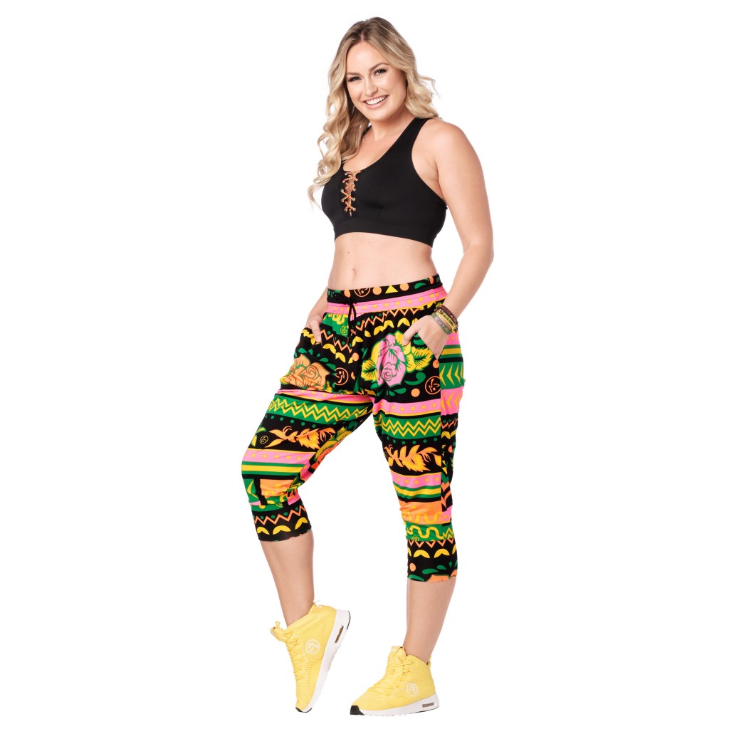 Zumba Womens Women's Soft Breathable Activewear Harem Capri Workout  PantsCrop Pant, Pants -  Canada