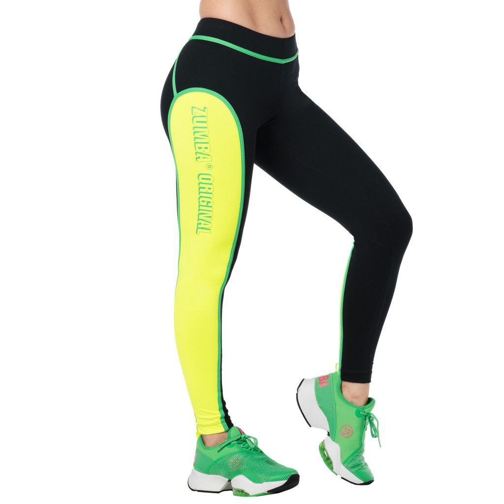 Zumba High Waisted Piped Ankle Leggings