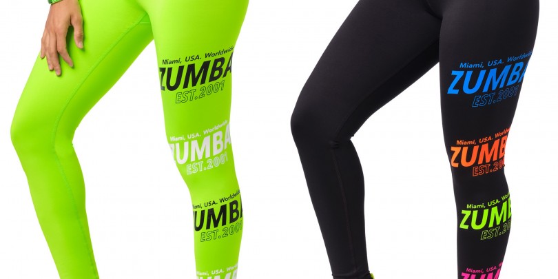 Zumba Happy Panel High Waisted Ankle Leggings