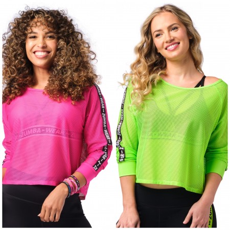 Zumba Forever Long Sleeve Crop Top