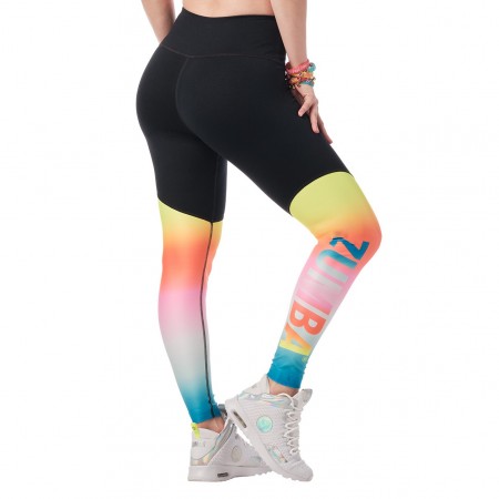 Zumba Dance In Color High Waisted Ankle Leggings