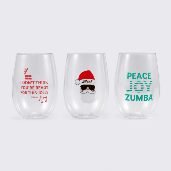 Peace Joy Zumba Glasses 3PK