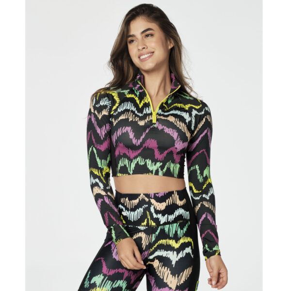 Zumba Transform Long Sleeve Crop Top