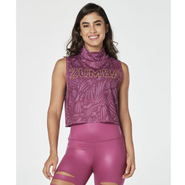 Dance Breathe Repeat Crop Mesh Tank