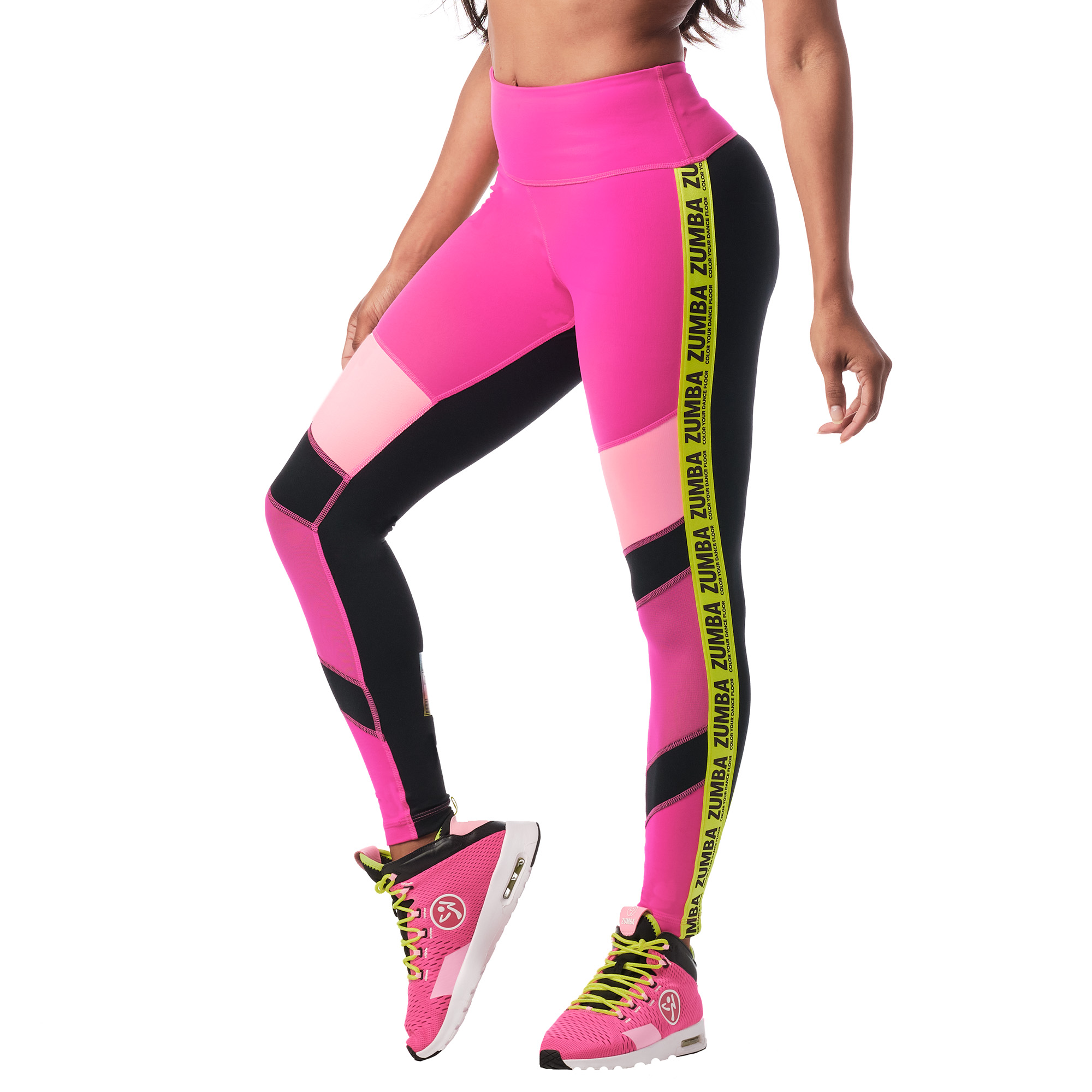 Zumba Dance In Color High Waisted Ankle Leggings