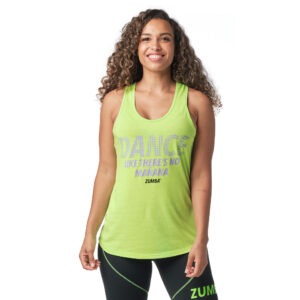 Dance Like There's No Manana Tank - Get in Lime, M
