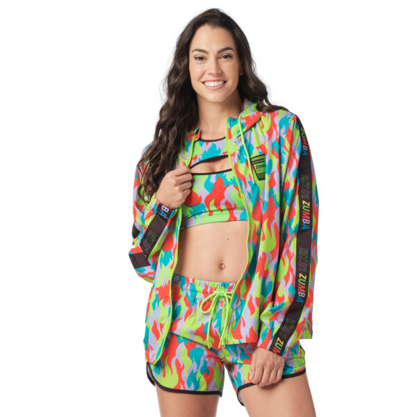 Zumba Printed Zip-Up Jacket
