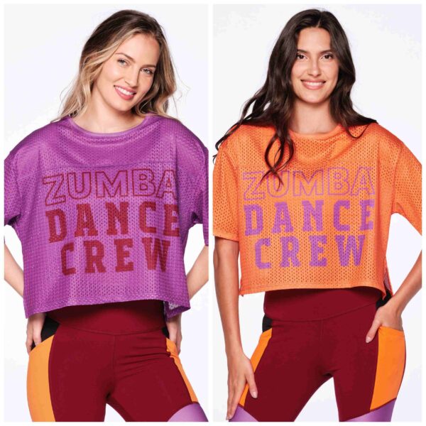 Zumba Dance Crew Mesh Crop Top