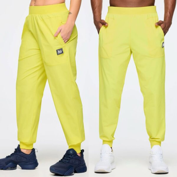 Zumba Stretch Woven Slim Ankle Leggings