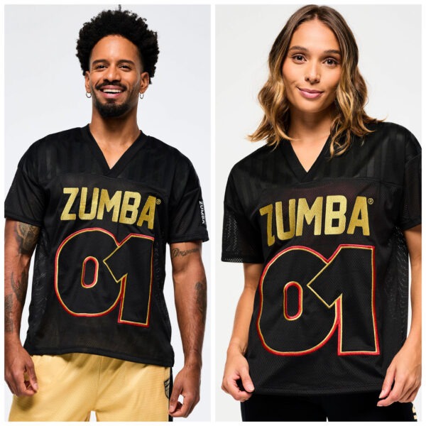 Zumba Victory V-Neck Mesh Top With Yoke